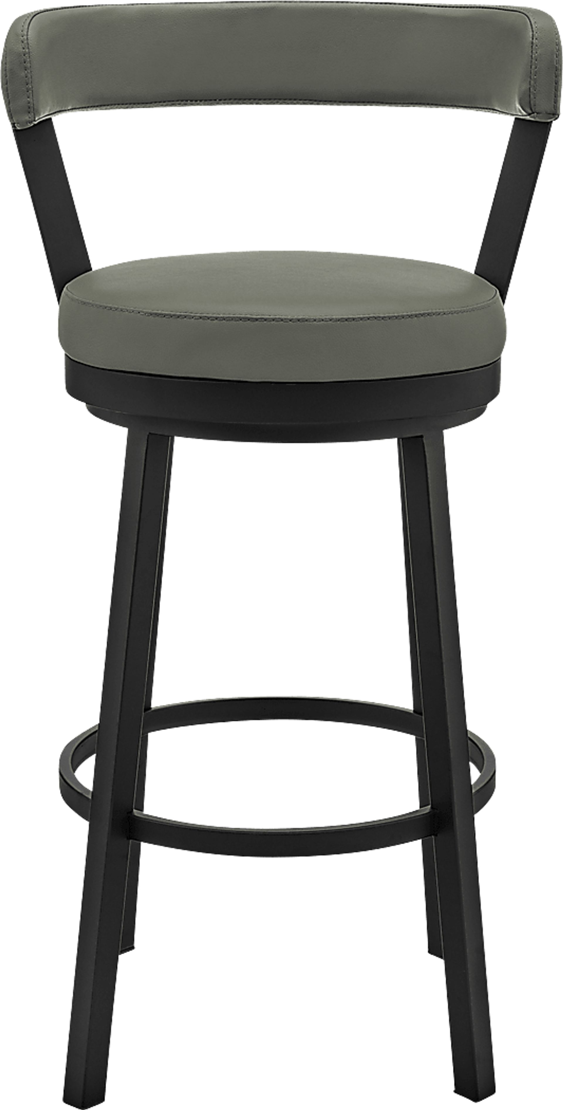 Zinat Gray Swivel Barstool - Image 3