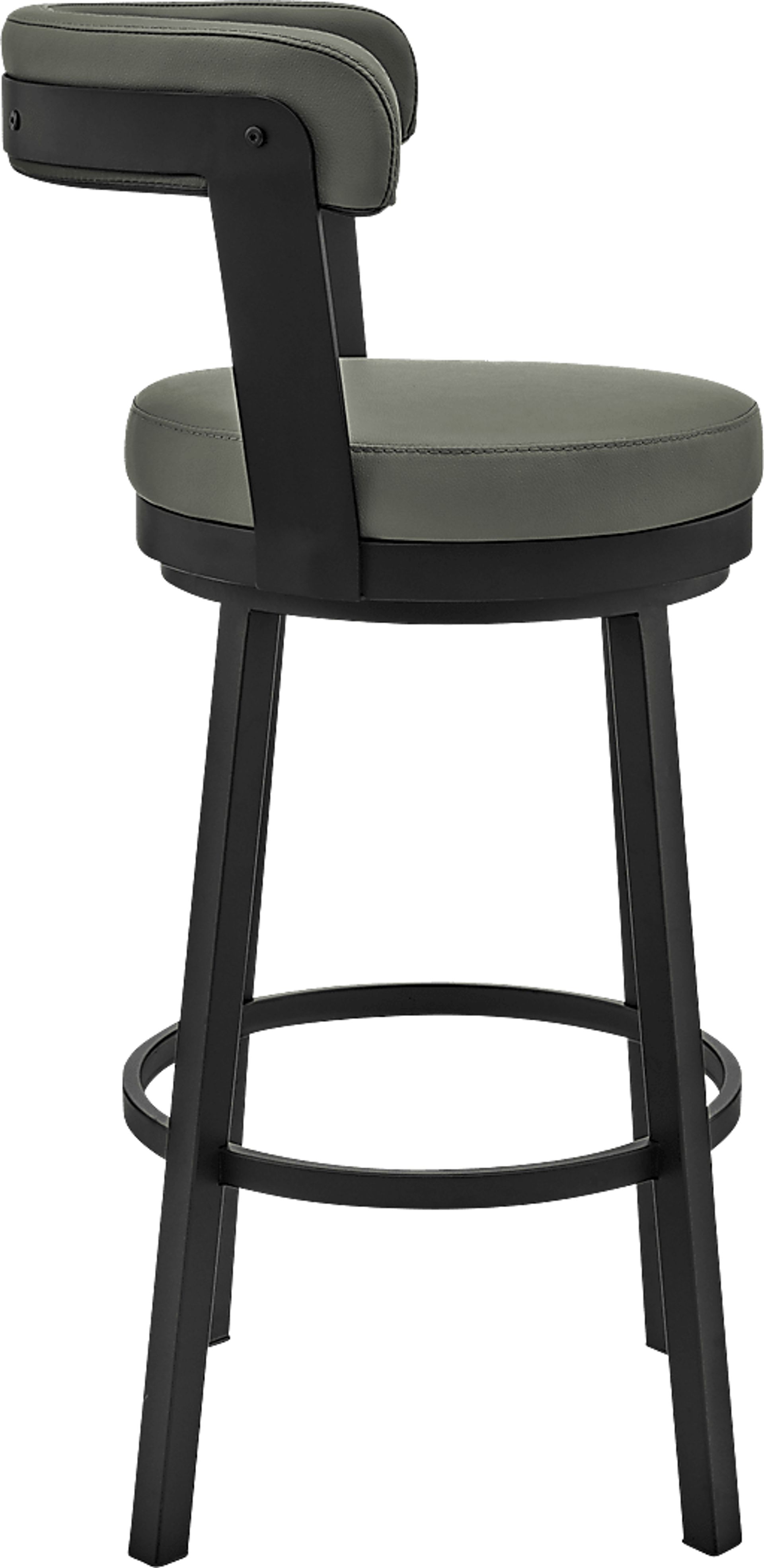 Zinat Gray Swivel Barstool - Image 4