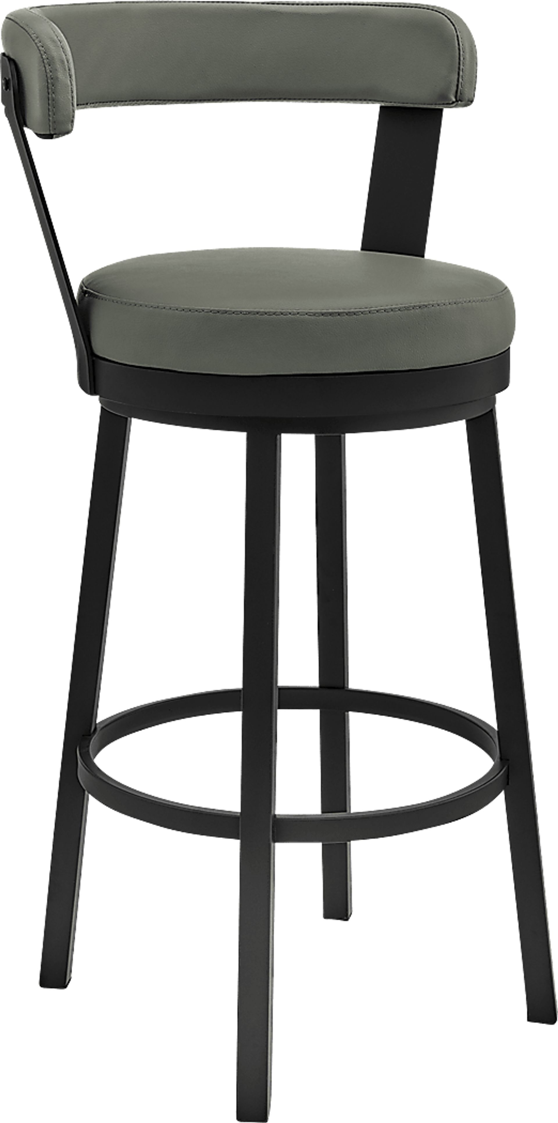 Zinat Gray Swivel Barstool - Image 1