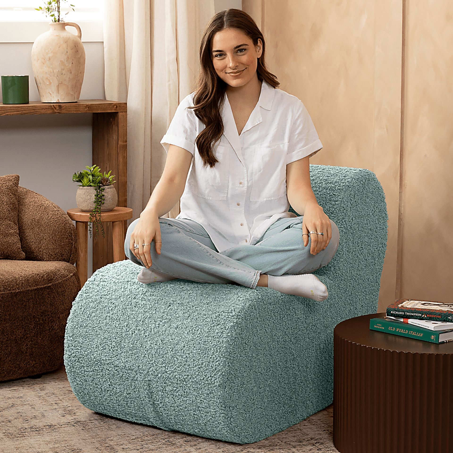 Zinei Green Accent Chair - Image 3