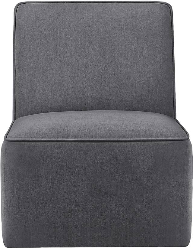 Zinkoff Dark Gray Swivel Accent Chair - Thumbnail - Image 3