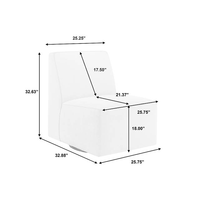 Zinkoff Dark Gray Swivel Accent Chair - Thumbnail - Image 7