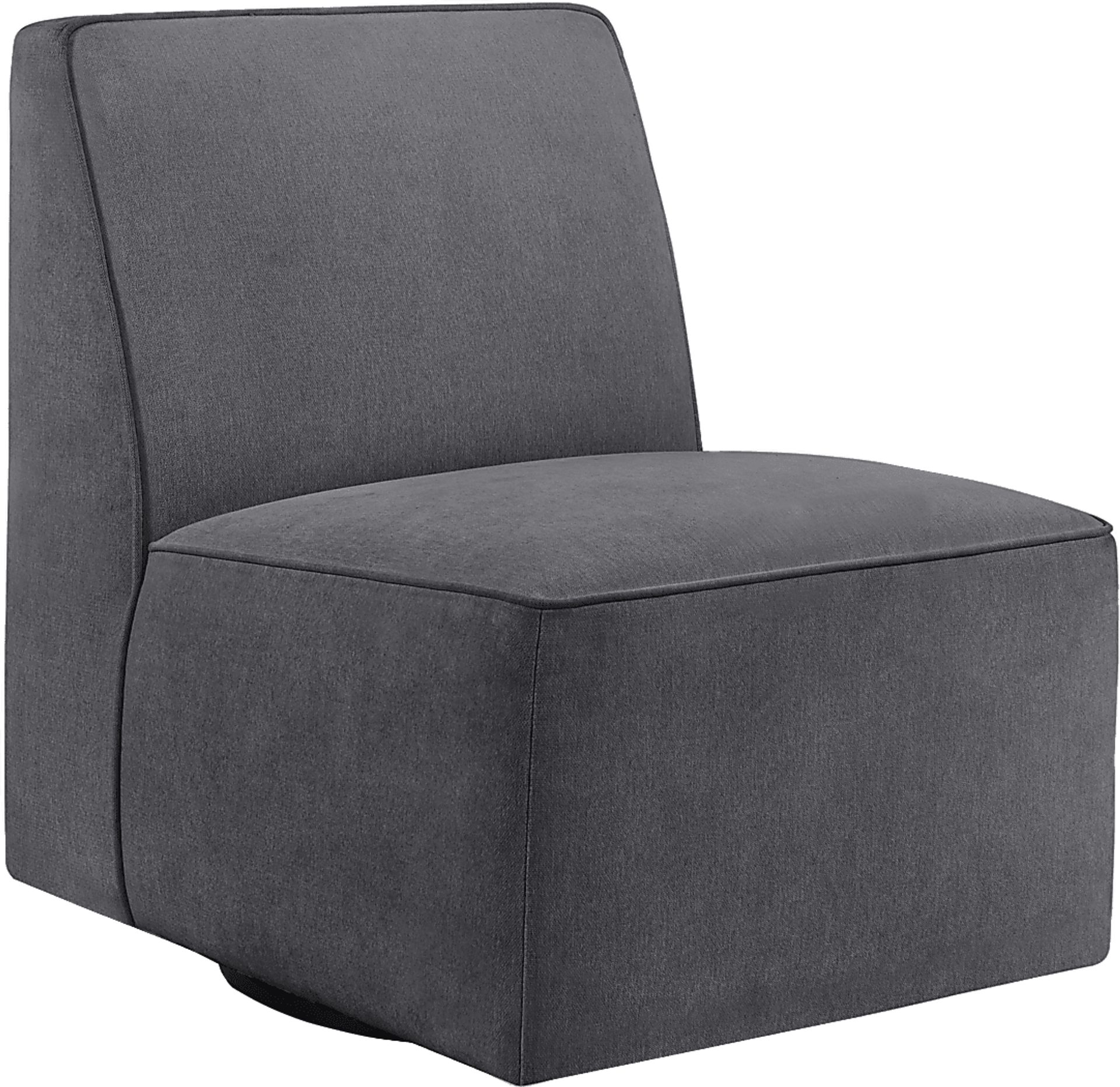 Zinkoff Dark Gray Swivel Accent Chair - Image 1