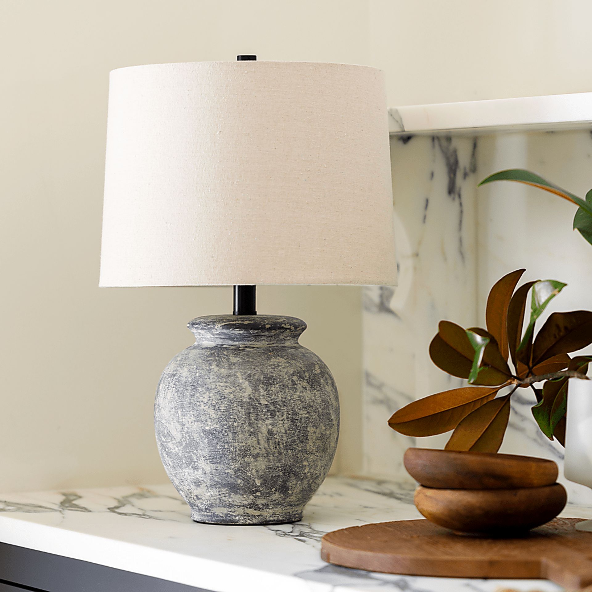 Zinna Cay Gray Lamp - Image 2