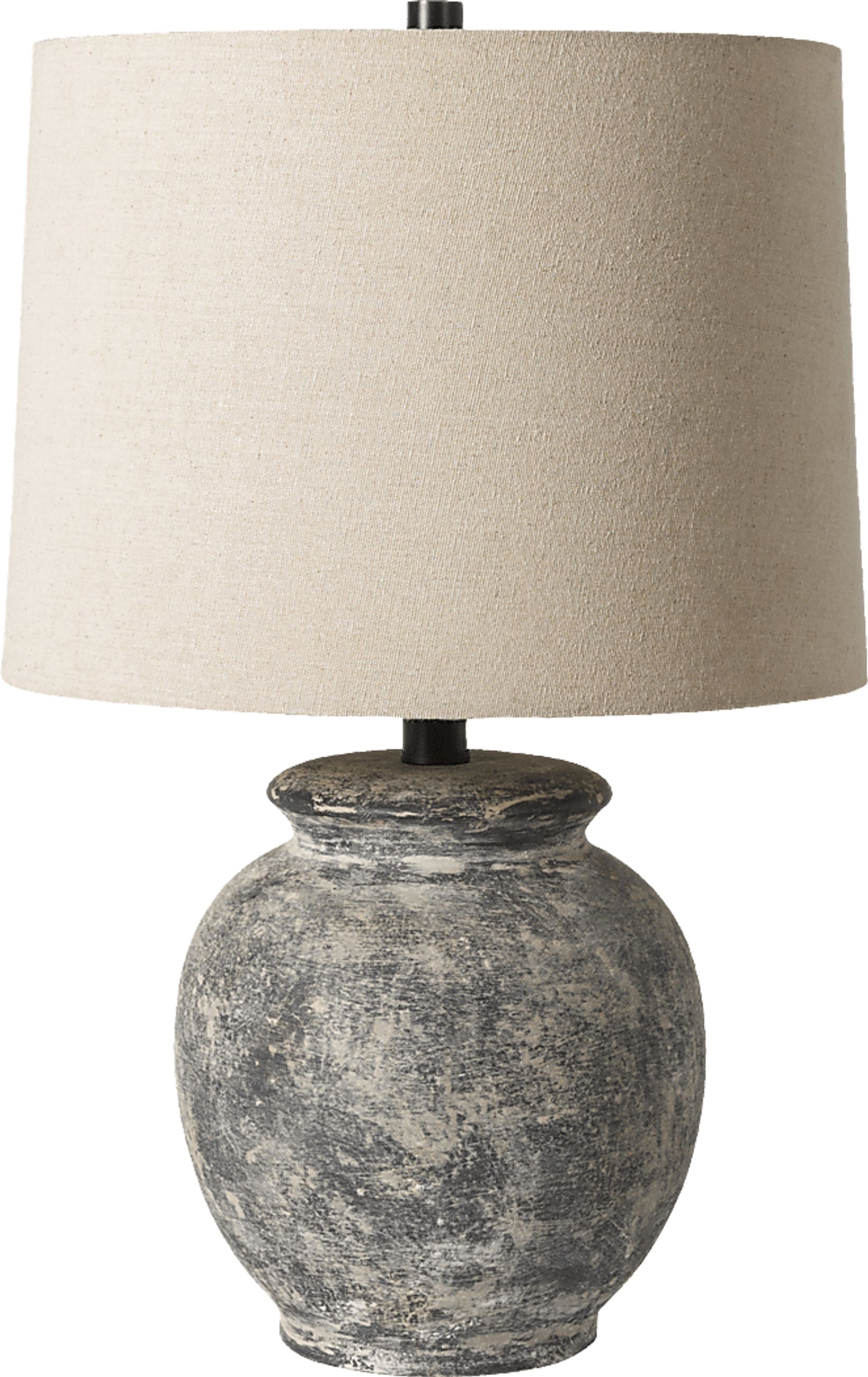 Zinna Cay Gray Lamp - Image 1