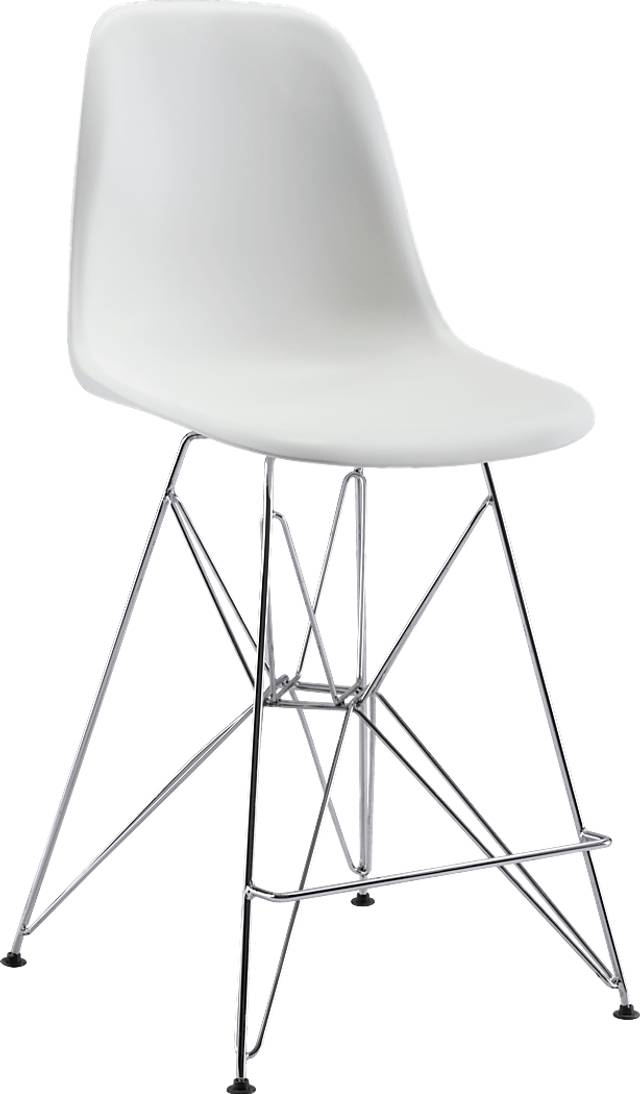 Zip White Barstool - Thumbnail - Image 1