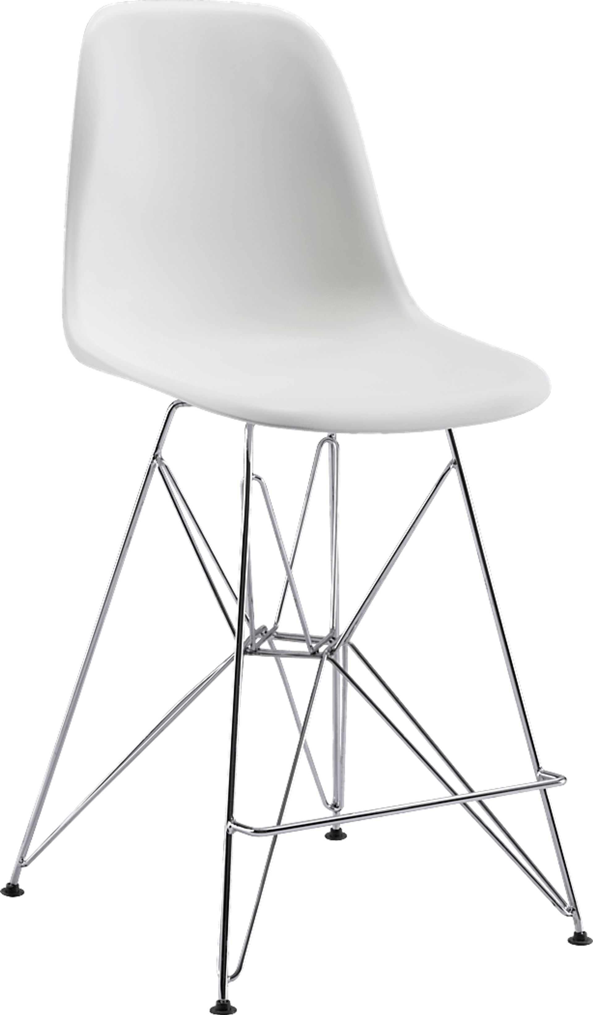 Zip White Barstool - Image 1