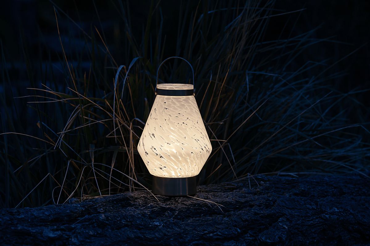 Zipton Isle White Outdoor Lantern | Rooms to Go