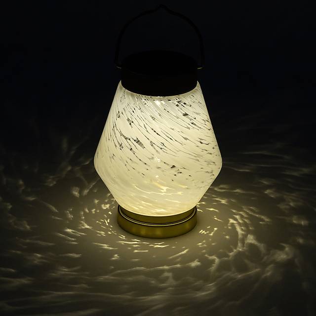 Zipton Isle Outdoor White Solar Lantern - Thumbnail - Image 11
