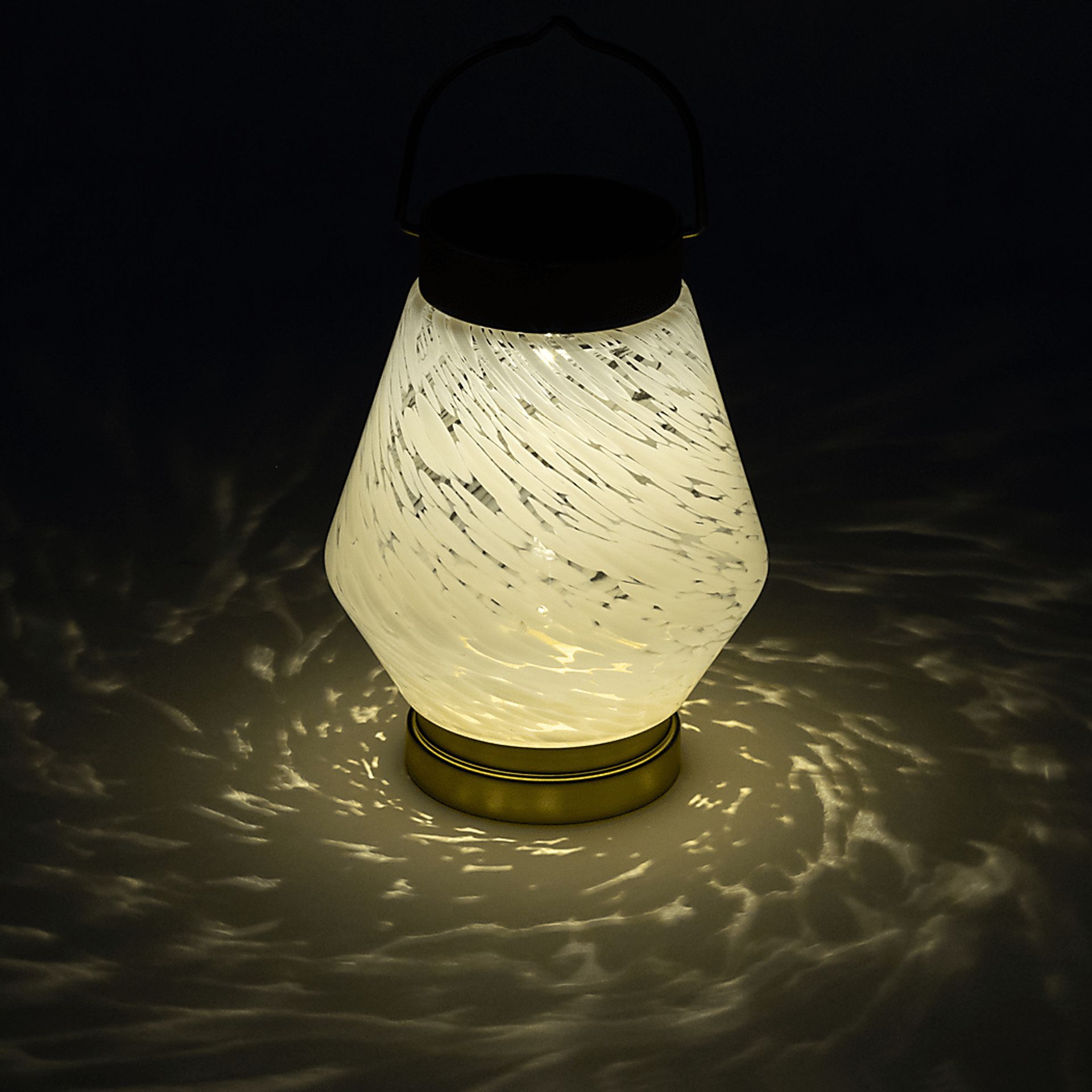 Zipton Isle Outdoor White Solar Lantern - Image 11