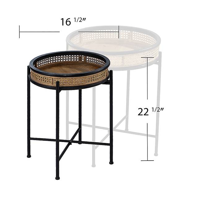 Zircone Black Accent Table, Set of 2 - Thumbnail - Image 4