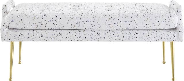 Zitto White Accent Bench - Thumbnail - Image 2
