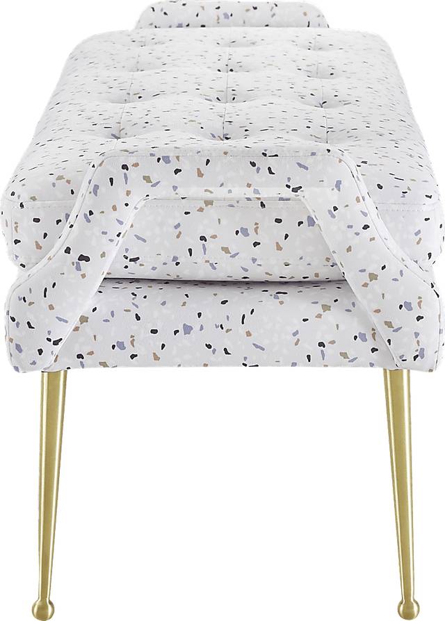 Zitto White Accent Bench - Thumbnail - Image 3