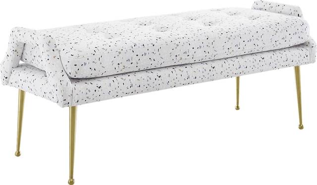 Zitto White Accent Bench - Thumbnail - Image 1