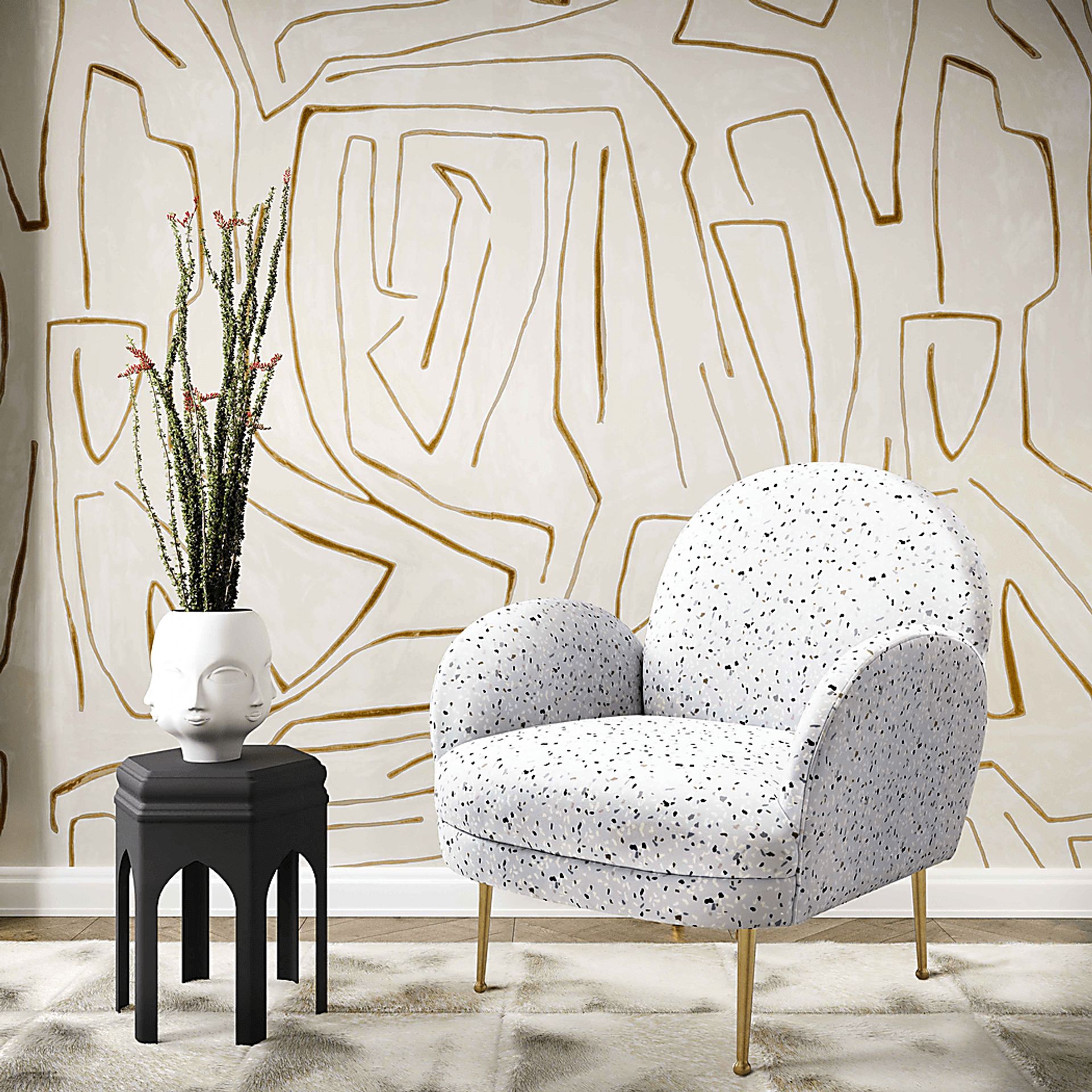Zitto White Accent Chair - Image 5