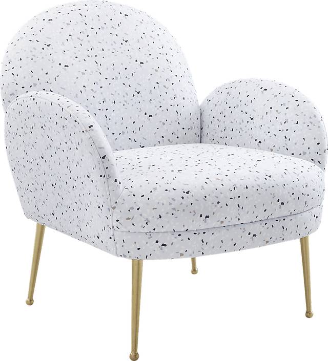 Zitto White Accent Chair - Thumbnail - Image 1
