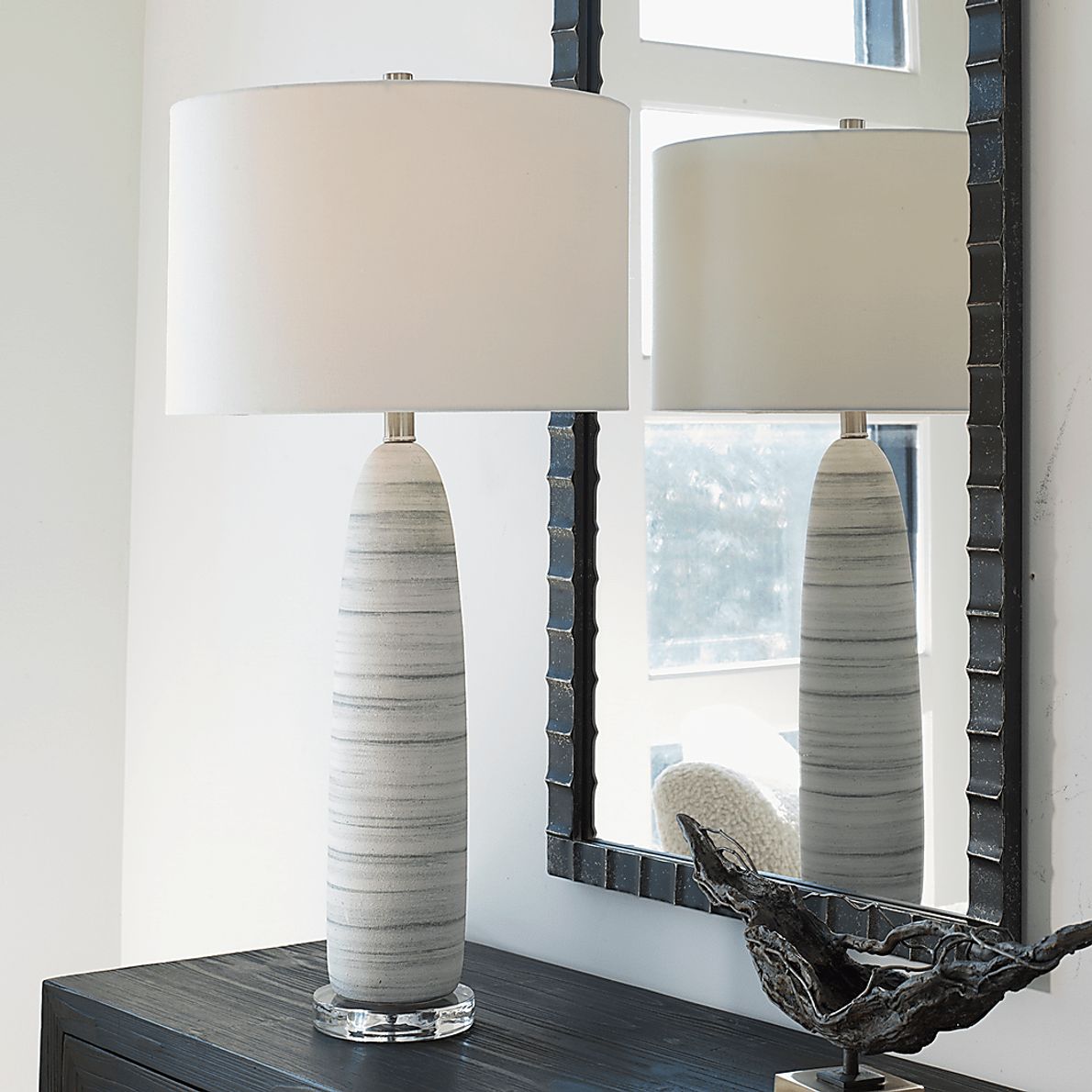 Zoey Alley White Lamp