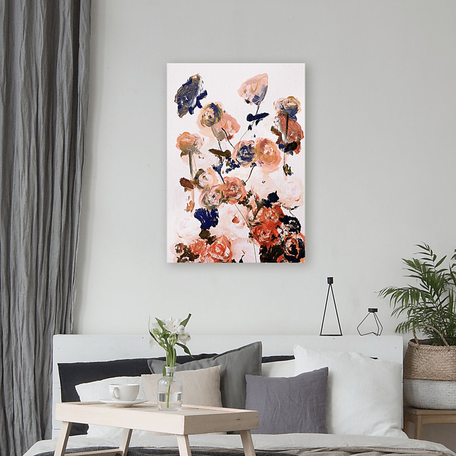 Zonley Pink Canvas Wall Art - Image 2