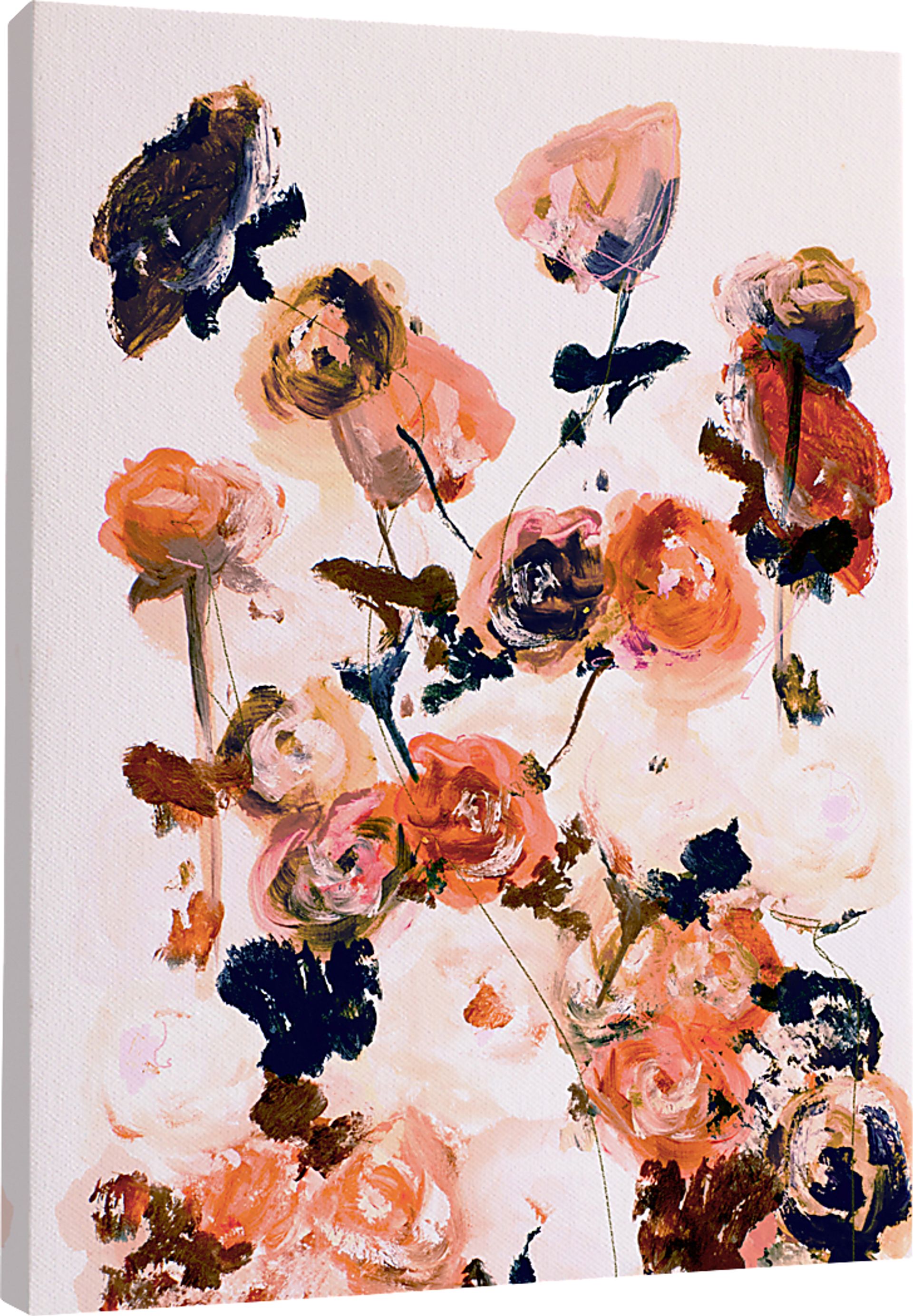 Zonley Pink Canvas Wall Art - Image 1