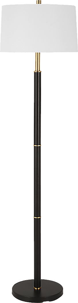 Zorro Circle Black Floor Lamp