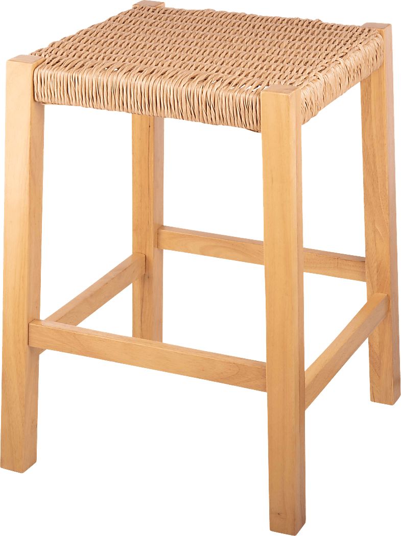 Zorvyn Natural Counter Height Stool