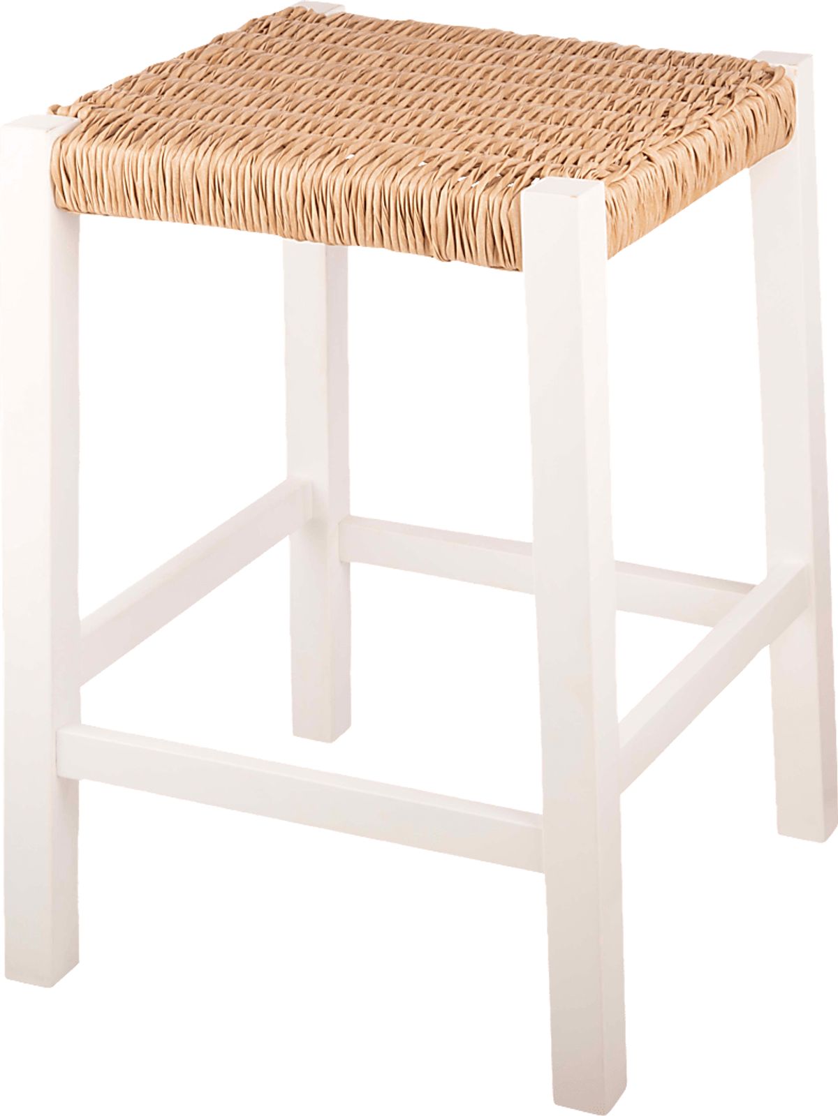 Zorvyn White Colors,White Natural Beige,White Counter Stool