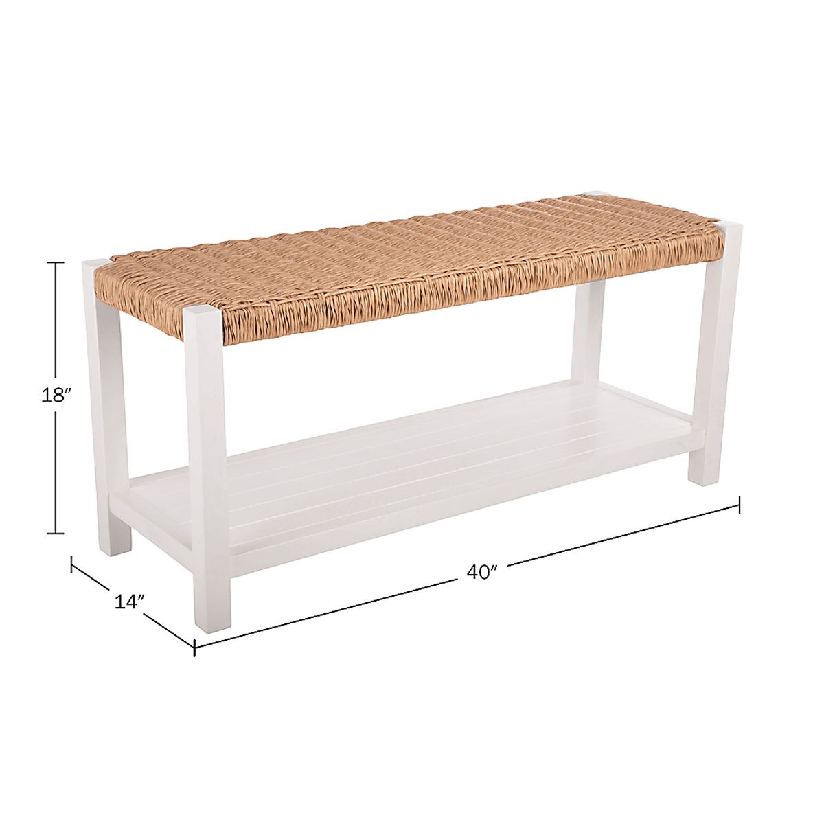 Zorvyn Natural,White Colors,Light Wood,White Bench | Rooms to Go