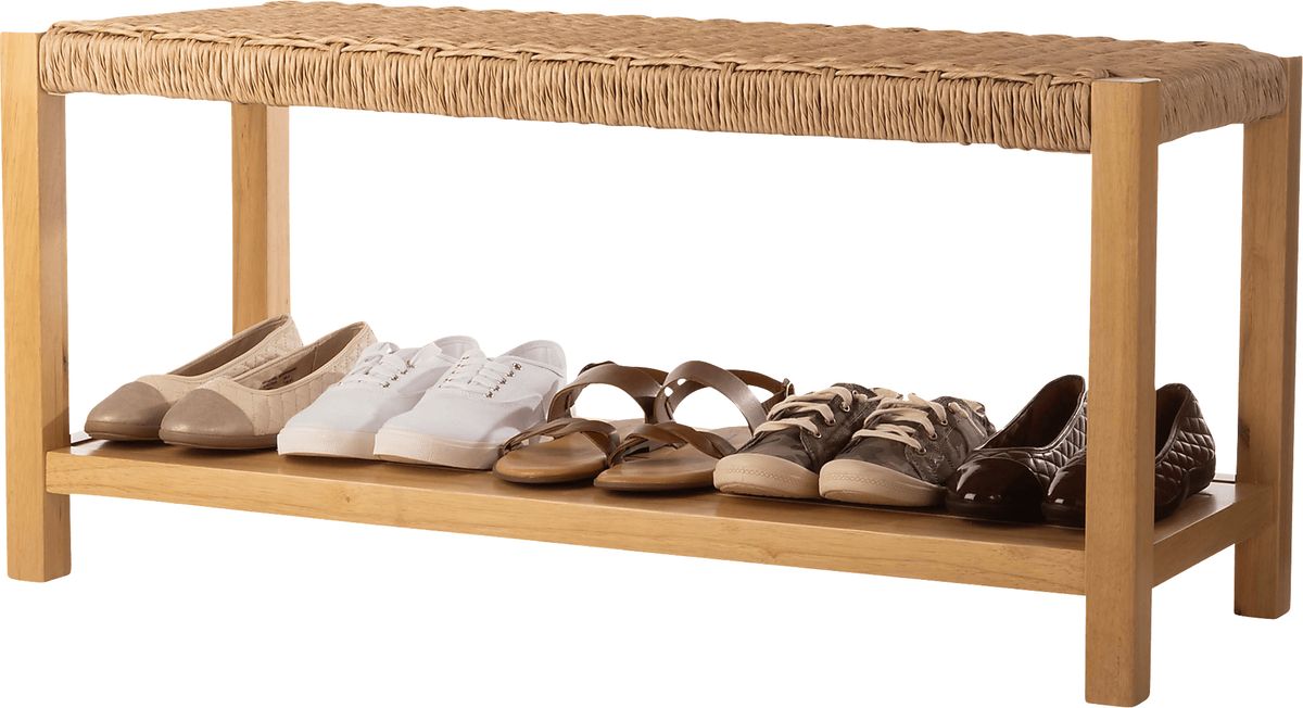 Zorvyn Natural,White Colors,Light Wood,White Bench | Rooms to Go