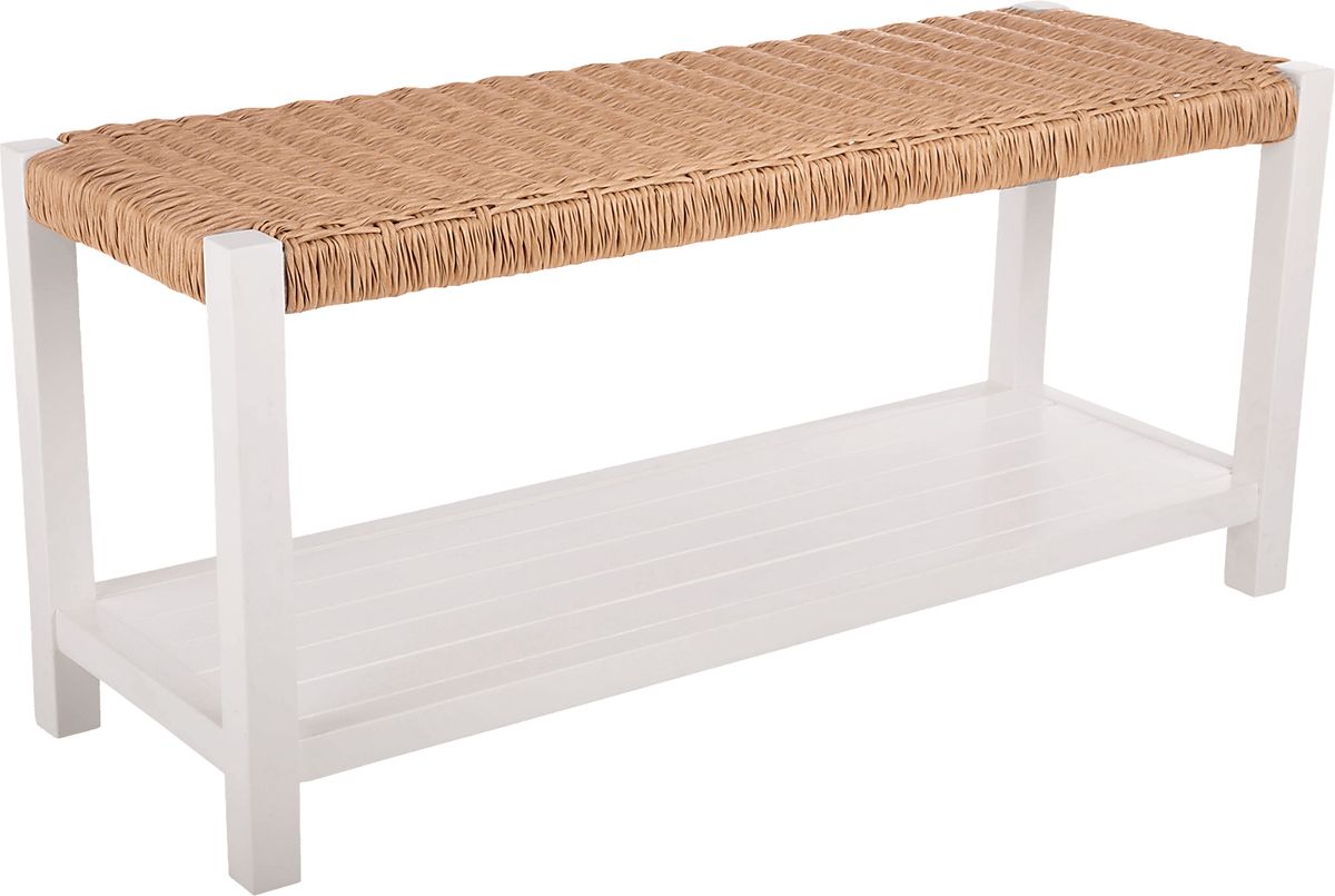 Zorvyn Natural,White Colors,Light Wood,White Bench | Rooms to Go