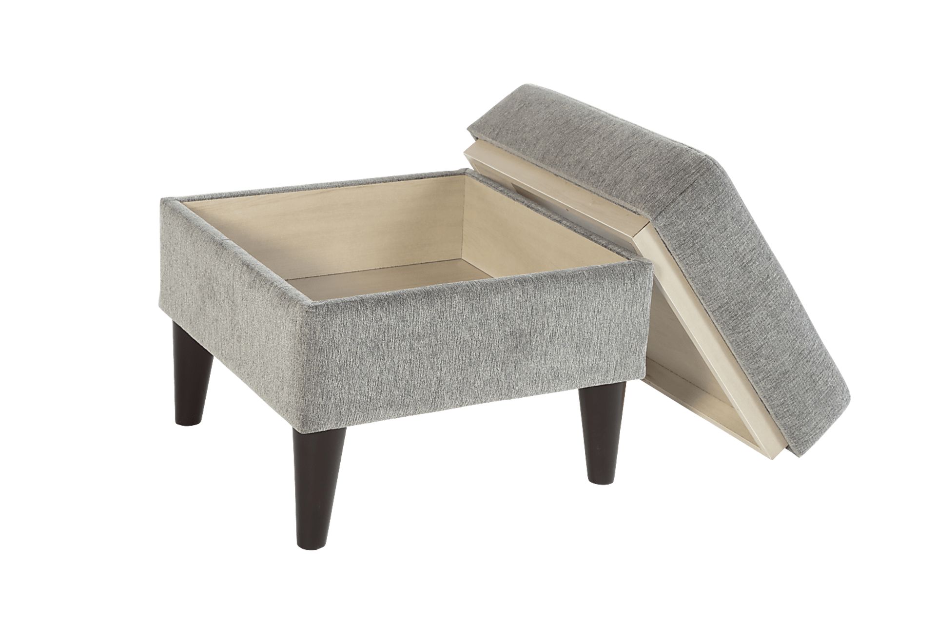 Zouave Gray Accent Chair and Ottoman - Image 10