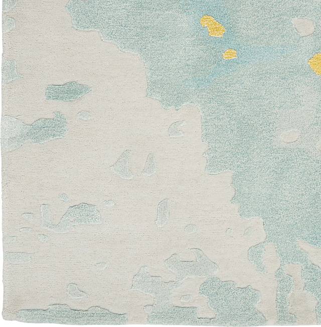 Zoulez Seafoam/Gold 5'6 x 7'5 Rug - Thumbnail - Image 5