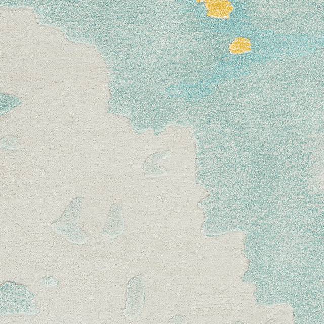 Zoulez Seafoam/Gold 5'6 x 7'5 Rug - Thumbnail - Image 8