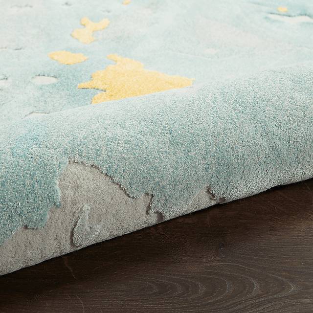 Zoulez Seafoam/Gold 5'6 x 7'5 Rug - Thumbnail - Image 9