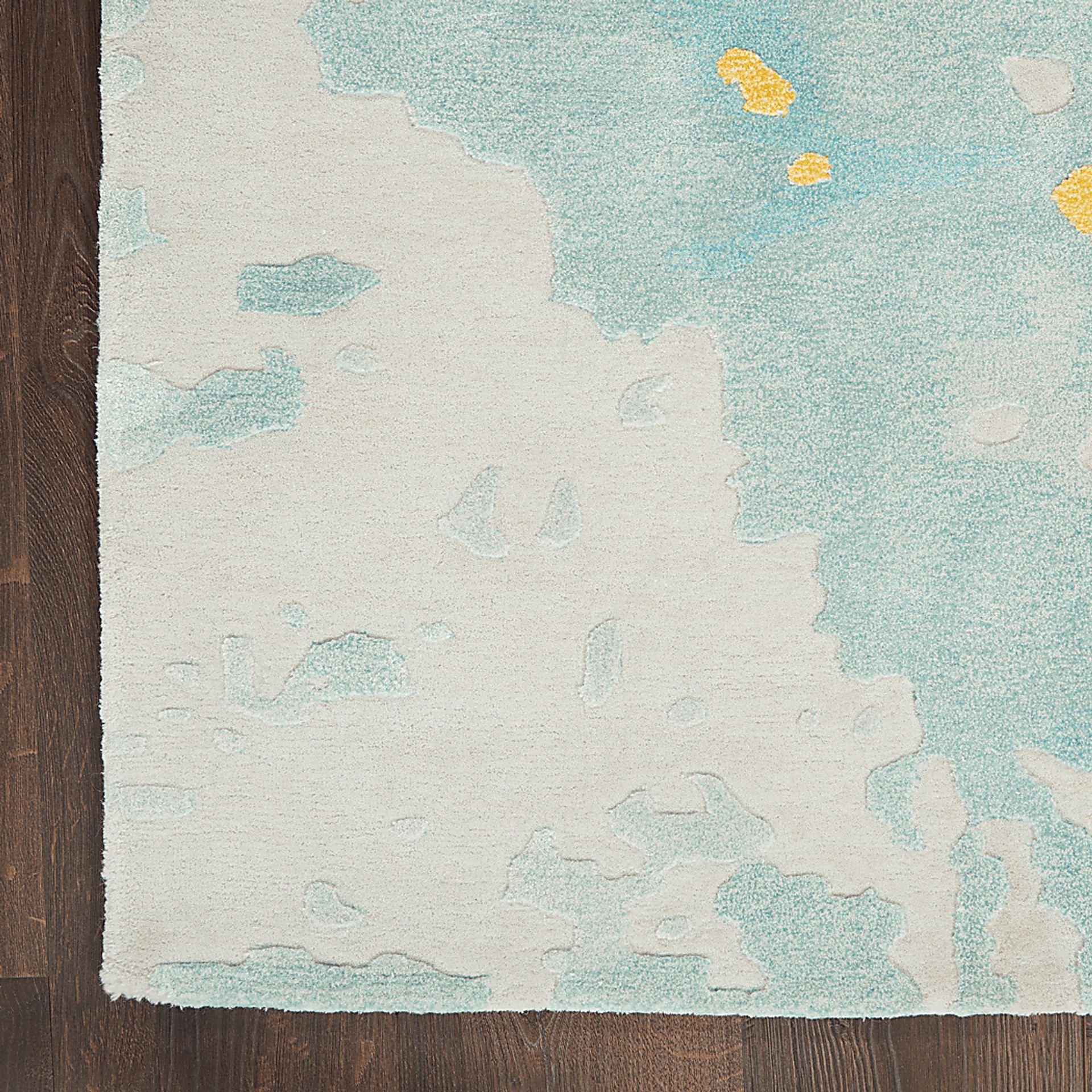 Zoulez Seafoam/Gold 8'6 x 11'6 Rug - Image 3