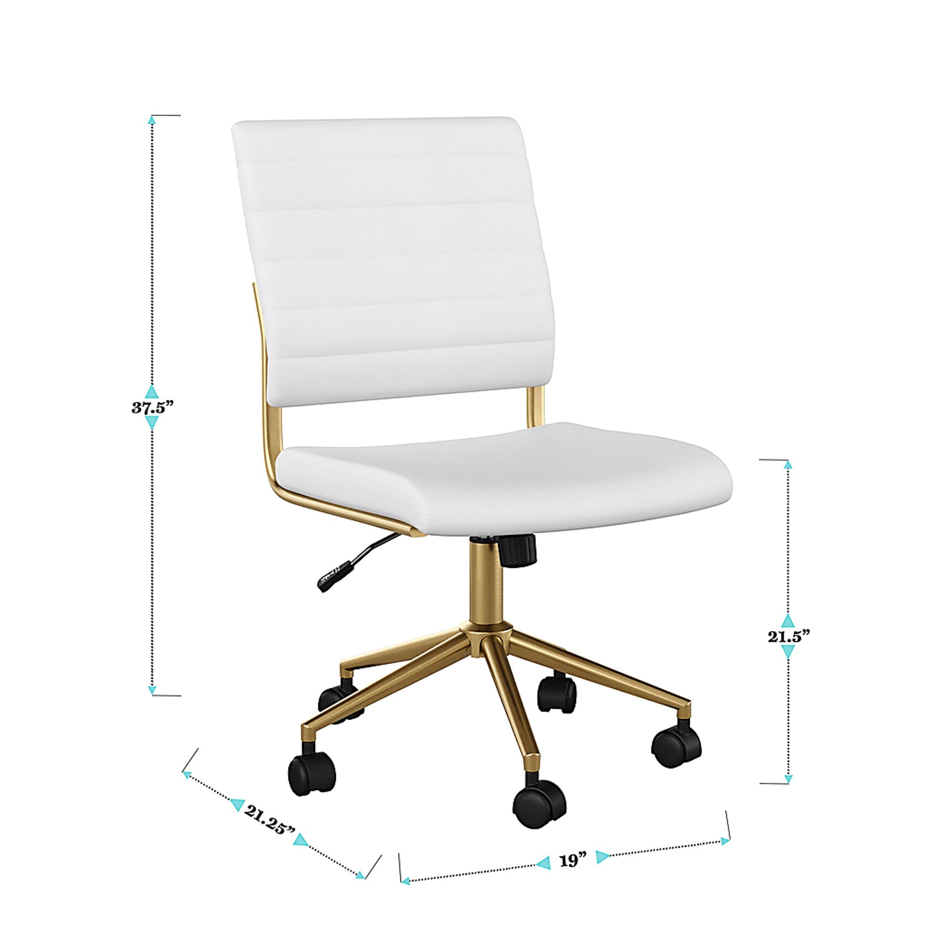 Zubicek White Office Chair - Image 11