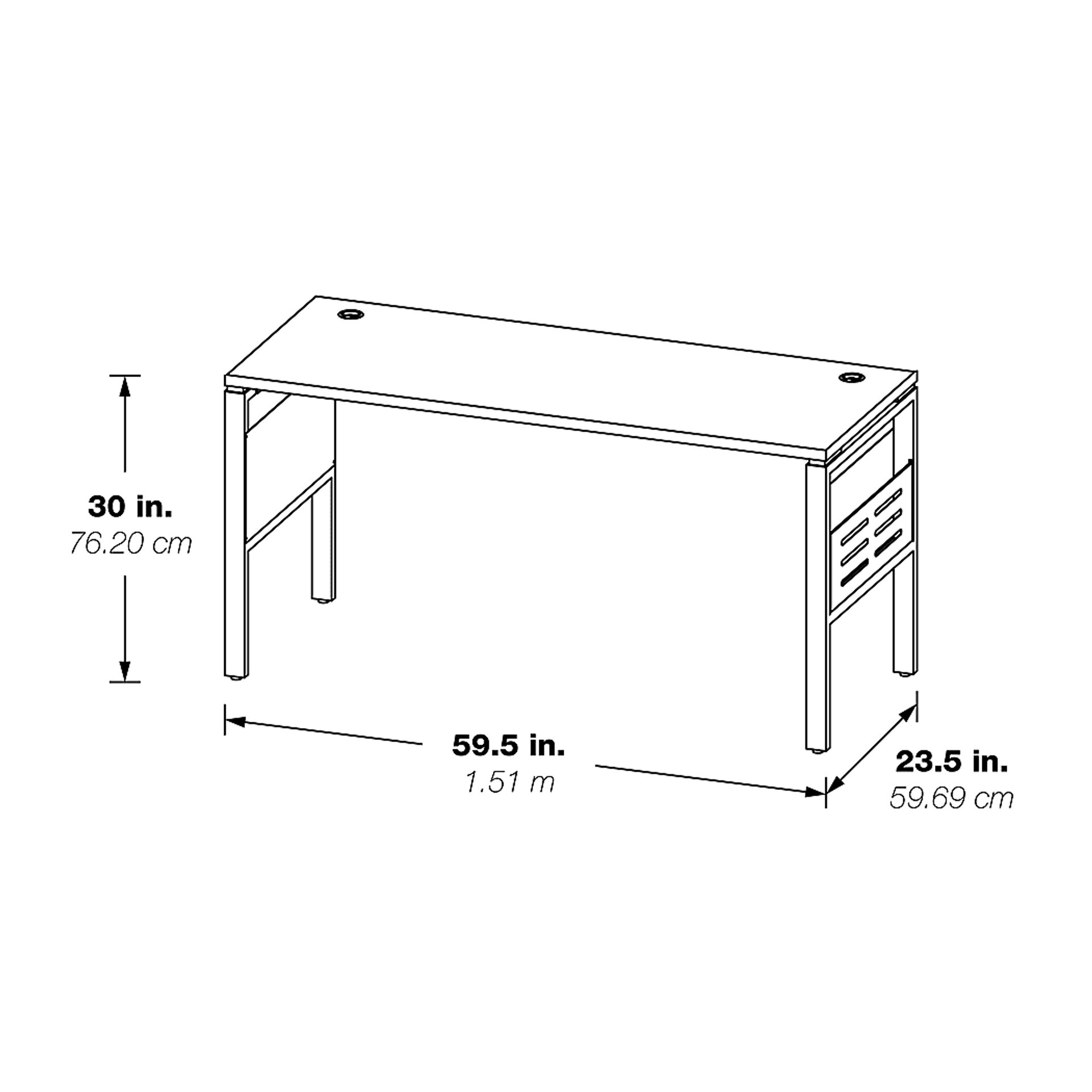 Zuhayr White Writing Desk - Image 4