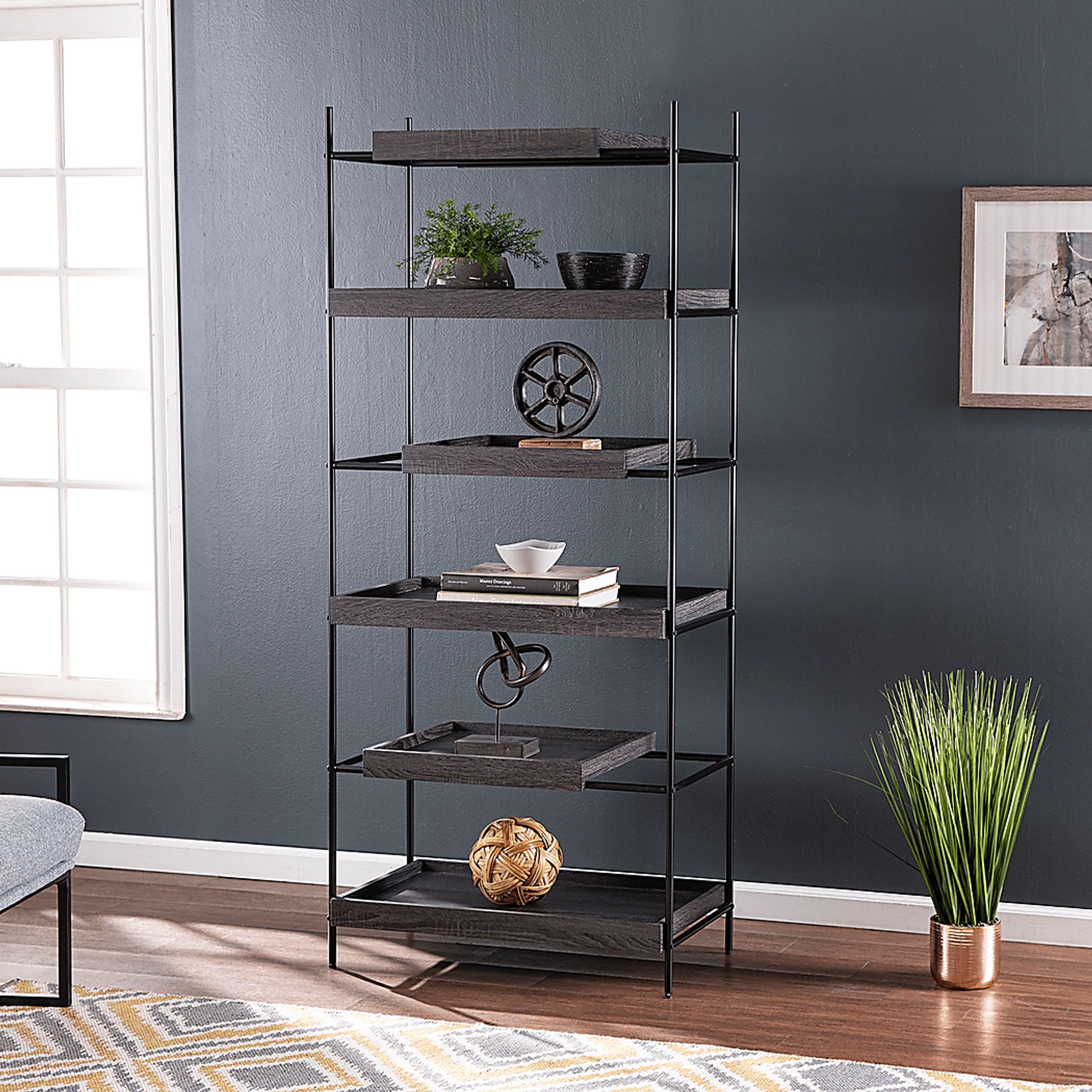 Zuill Black Bookcase - Image 5