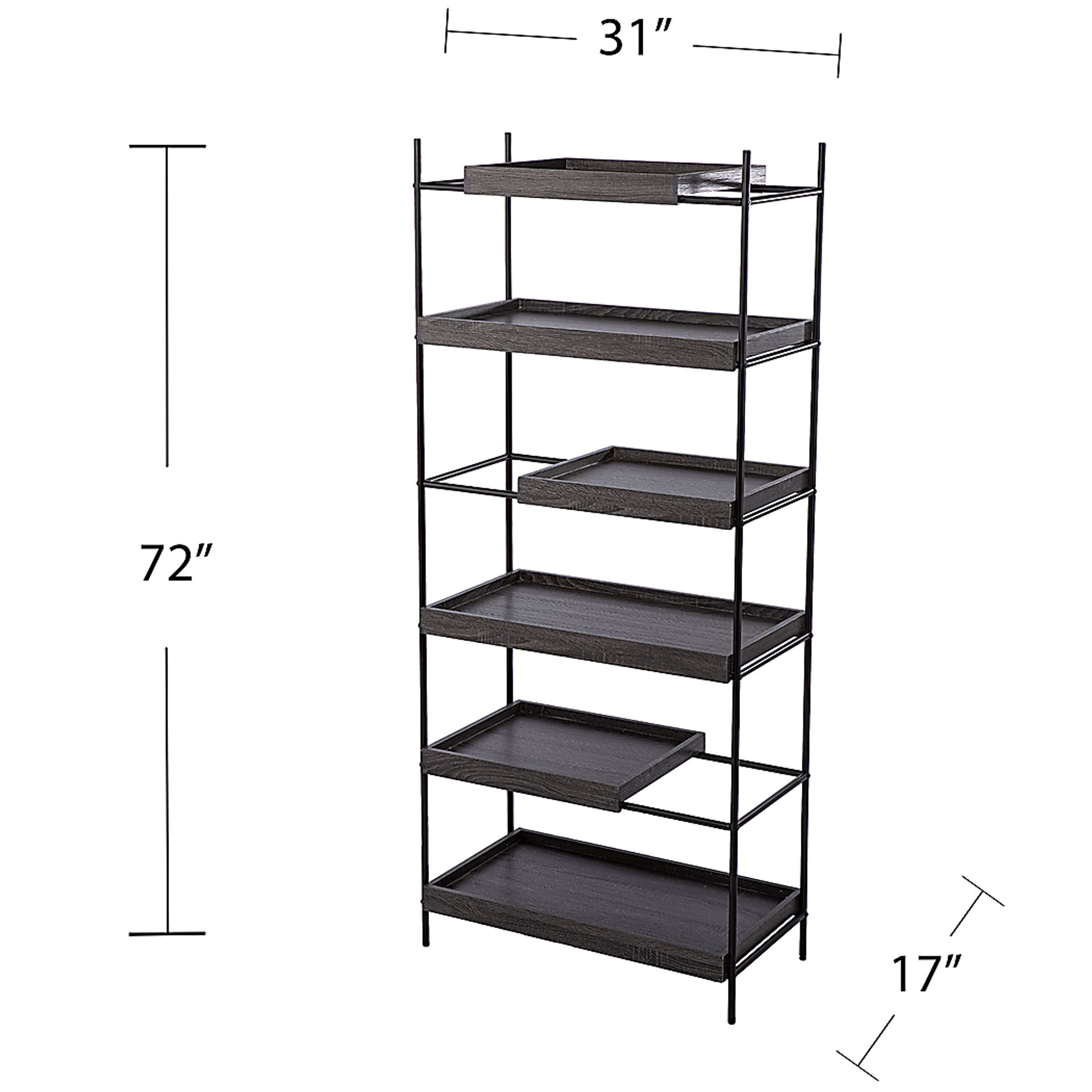 Zuill Black Bookcase - Image 7