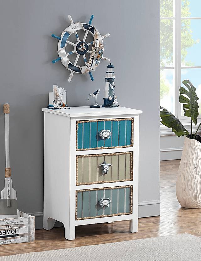Zuinn White Accent Cabinet - Thumbnail - Image 5