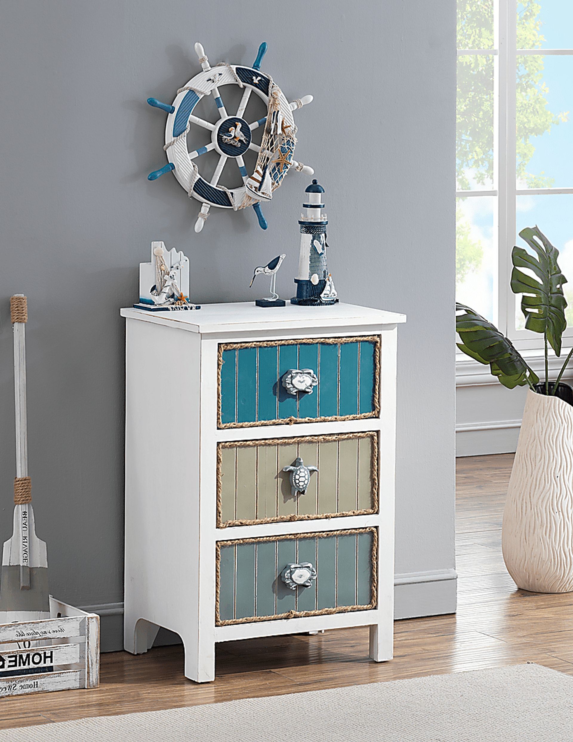 Zuinn White Accent Cabinet - Image 5