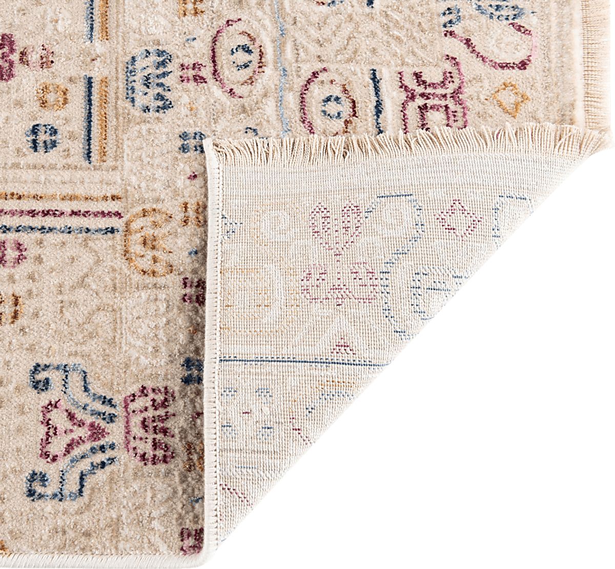 Zulfa Burgundy,Ivory Beige,Red Rugs | Rooms to Go
