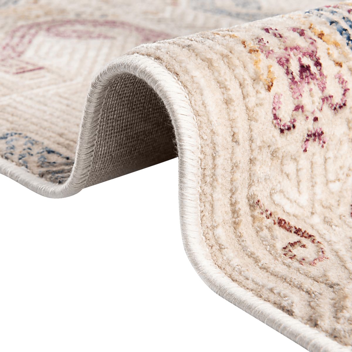 Zulfa Burgundy,Ivory Beige,Red Rugs | Rooms to Go