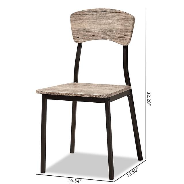 Zumwalt Brown Side Chair Set of 4 - Thumbnail - Image 8