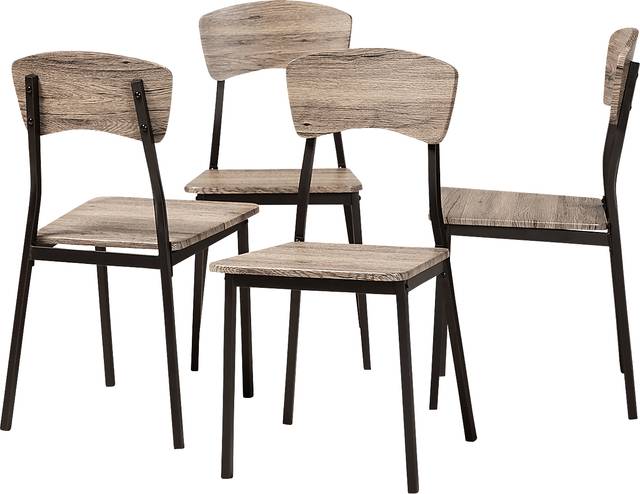 Zumwalt Brown Side Chair Set of 4 - Thumbnail - Image 1