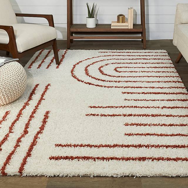 Zunees Orange/Multi 5'3 x 7' Rug - Thumbnail - Image 2