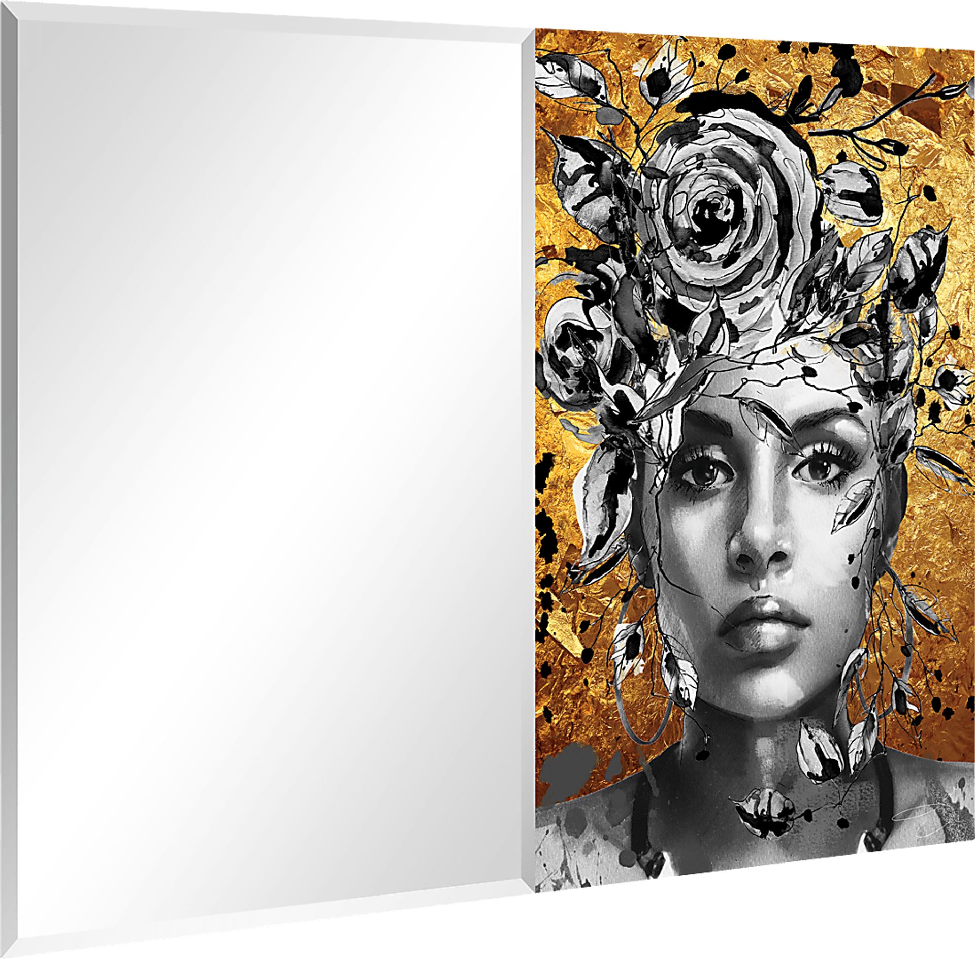 Zurielle Gray Mirror - Image 2