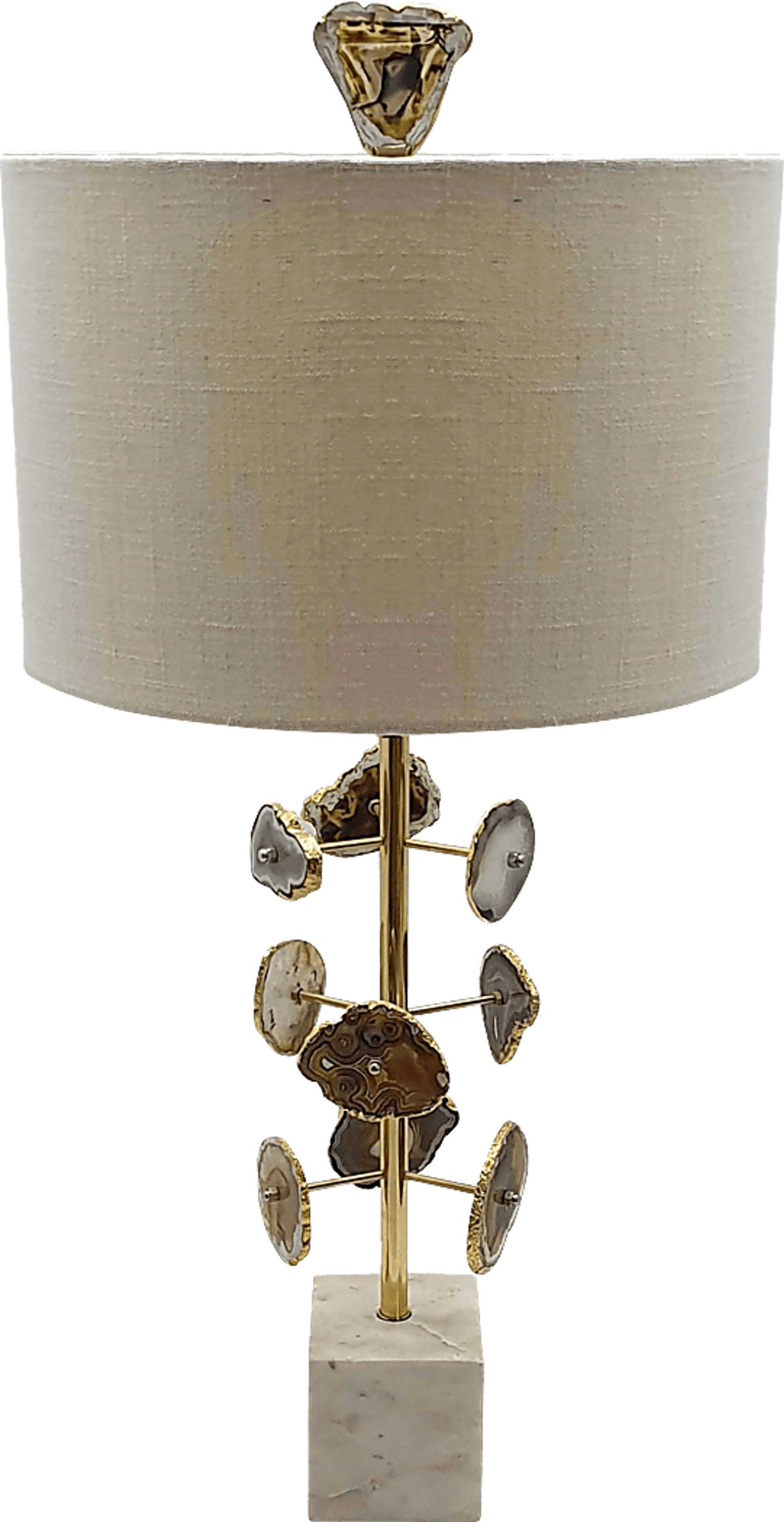 Zurline Hollow Brass Lamp - Image 1