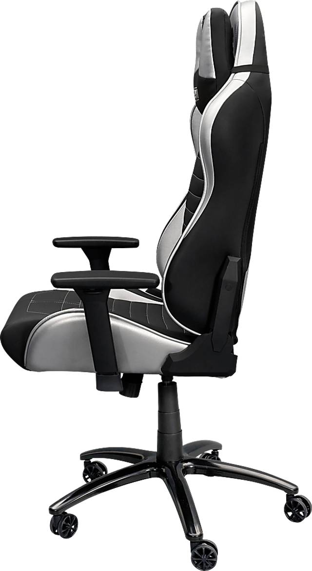 Zursa Black/Silver Gaming Chair - Thumbnail - Image 12