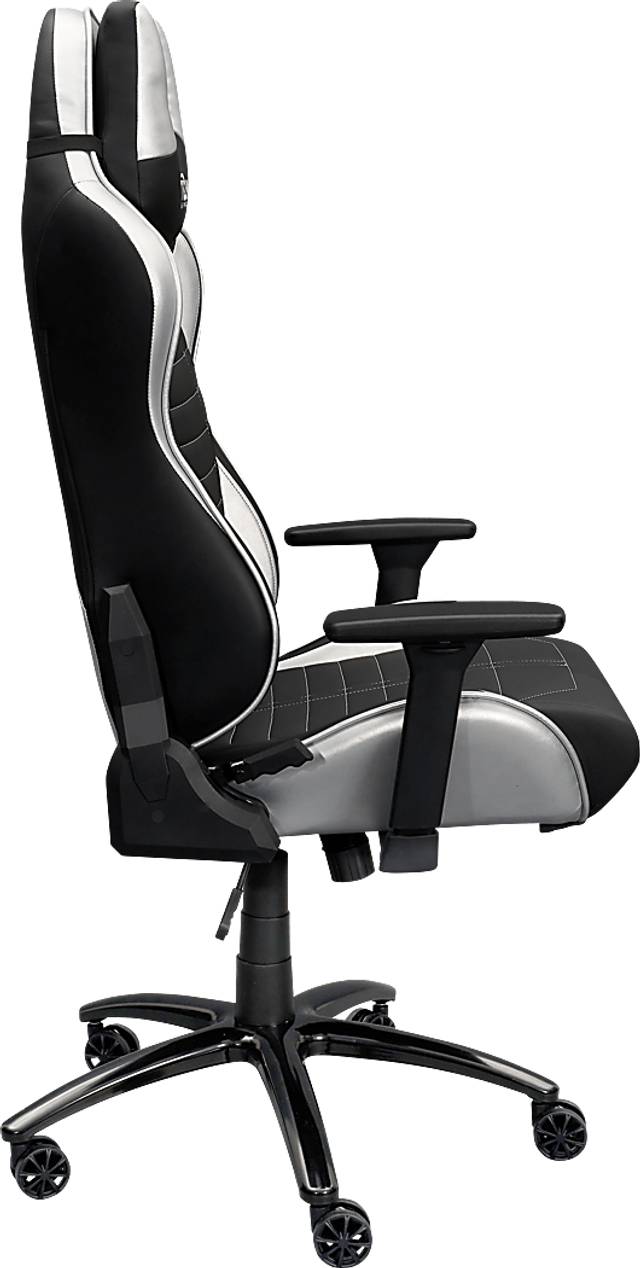 Zursa Black/Silver Gaming Chair - Thumbnail - Image 13