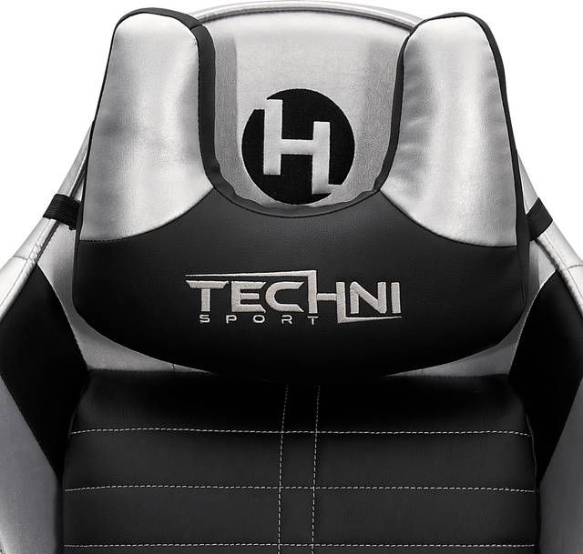 Zursa Black/Silver Gaming Chair - Thumbnail - Image 14